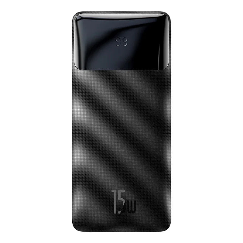 Power Bank Baseus 20.000mAh 15W com Indicador LED e Carregamento Rápido – Energia e Carregamento