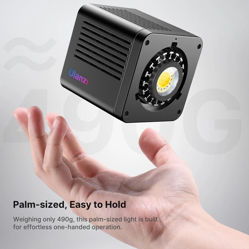 Luz de Vídeo RGB 40W com Bi-Color 2500K–6500K e Montagem Mini Bowens – Luzes e Iluminação