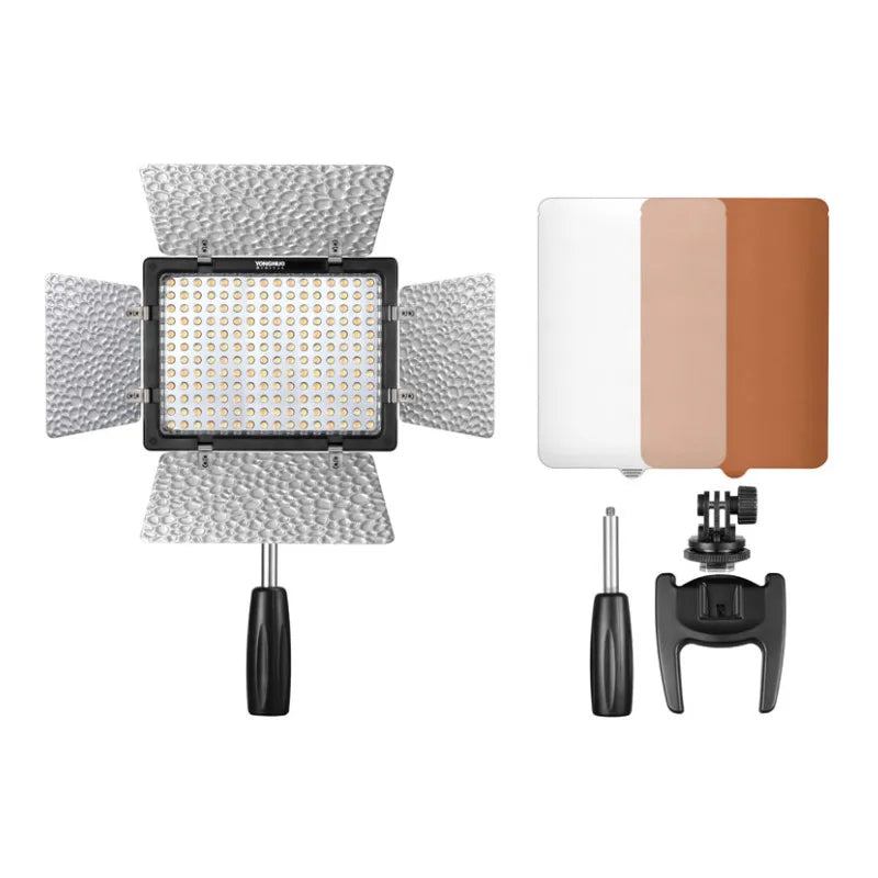 Painel LED Bi‑Color 3200–5500K com Controle e Filtros – Luzes e Iluminação