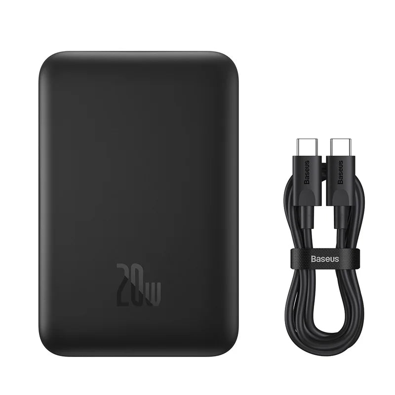 Power Bank Baseus Magnético 10.000mAh com Carregamento Rápido 20W – Energia e Carregamento