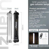 Luz Tubo Magnética Portátil 12W Bi-Color 2700K–6500K Dobrável e Resistente à Água – Luzes e Iluminação