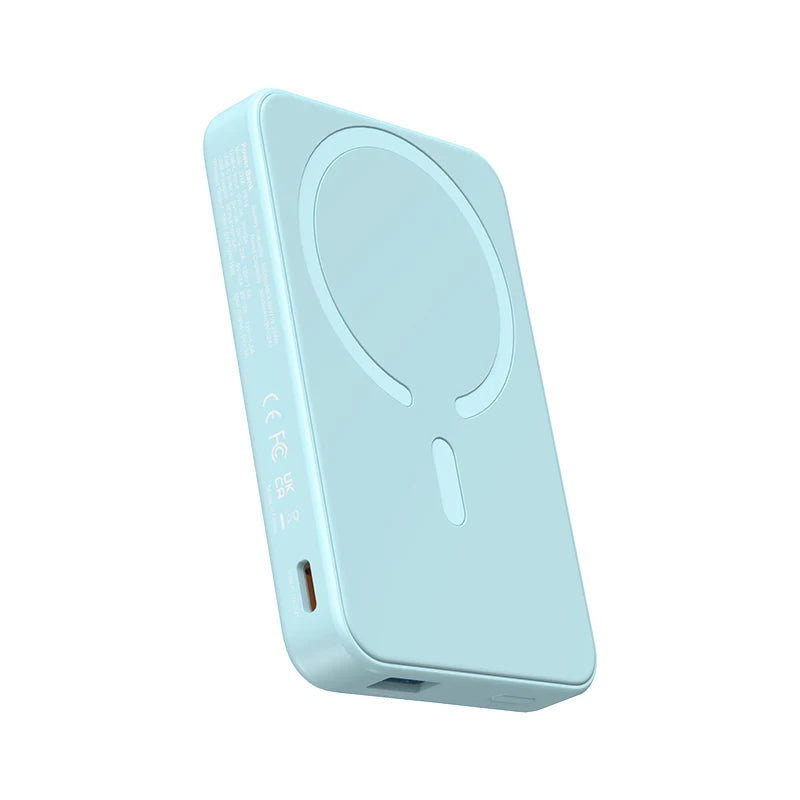 Carregador Portátil Magnético 5000mAh com Tecnologia MagSafe – Energia e Carregamento