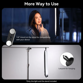 Luz Tubo Magnética Portátil 12W Bi-Color 2700K–6500K Dobrável e Resistente à Água – Luzes e Iluminação