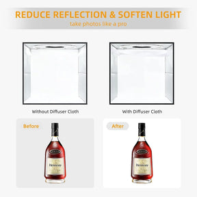Light Box Portátil Lightdow 30x30cm com 120 LEDs e 6 Fundos – Luzes e Iluminação
