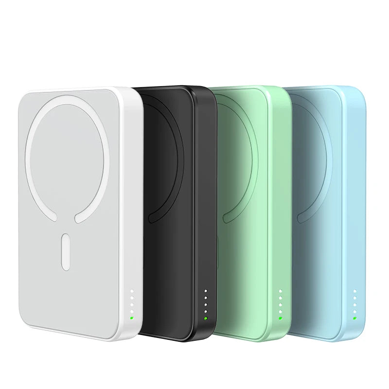 Carregador Portátil Magnético 5000mAh com Tecnologia MagSafe – Energia e Carregamento