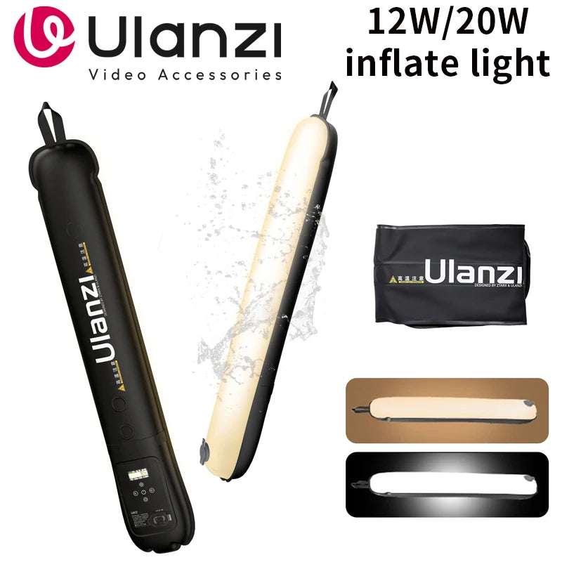 Luz Tubo Magnética Portátil 12W Bi-Color 2700K–6500K Dobrável e Resistente à Água – Luzes e Iluminação