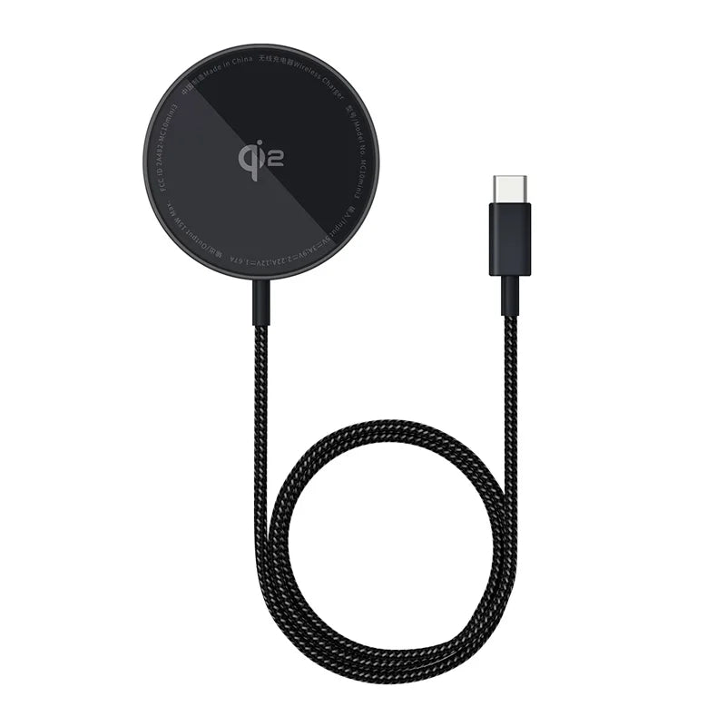 Carregador Sem Fio Magnético Baseus 15W Qi2 com Carregamento Rápido – Energia e Carregamento