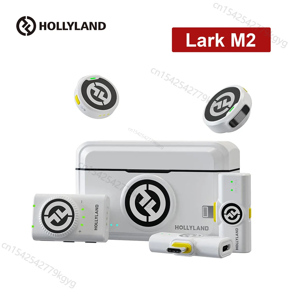 Sistema de Microfone de Lapela Sem Fio Hollyland Lark M2 com Transmissão 300m – Captação de Áudio
