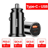 Carregador Veicular Baseus Dual USB 5A com Duas Portas Rápidas – Energia e Carregamento