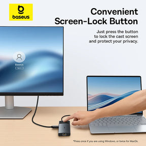 Hub USB-C Baseus 10 em 1 com Dual HDMI 8K/4K e PD 100W – Acessórios e Adaptadores