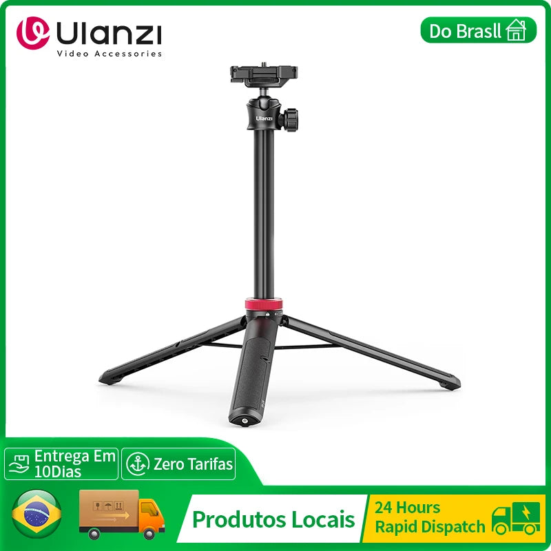 Tripé Portátil com Suporte para Smartphone e Câmera – Suporte/Tripé